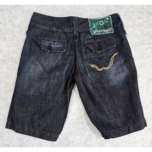 We Are Replay Vintage Denim Shorts, Y2K Retro, Boho Festival Made in Italy Sz 28